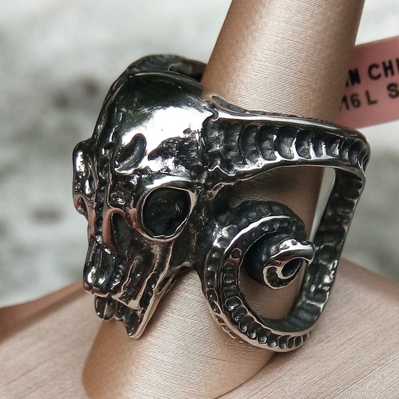 Other - Stainless Steel Ram Skull Ring